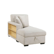 pompano-beige-4-sectional-with-left-chaise-pull-out-bed-hidden-storages-and-shelves-charging-ports-4