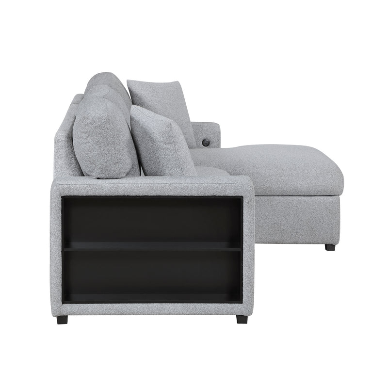 pompano-gray-2-sectional-with-right-chaise-pull-out-bed-hidden-storage-and-shelves-charging-ports-9