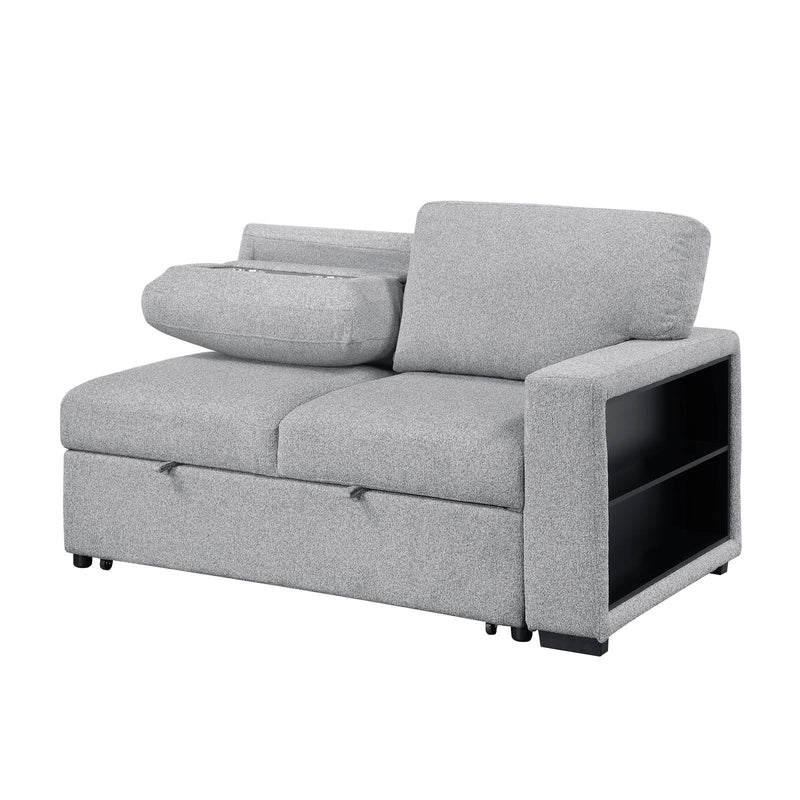 pompano-gray-3-sectional-with-left-chaise-pull-out-bed-hidden-storages-and-shelves-charging-ports-4