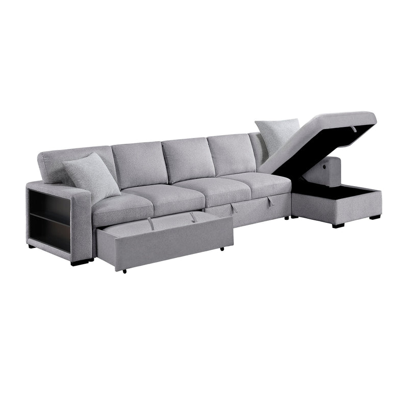 pompano-gray-3-sectional-with-right-chaise-pull-out-bed-hidden-storages-and-shelves-charging-ports-1