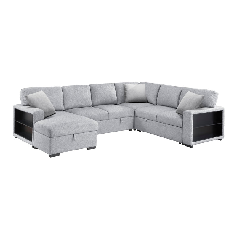 pompano-gray-4-sectional-with-left-chaise-pull-out-bed-hidden-storages-and-shelves-charging-ports-12