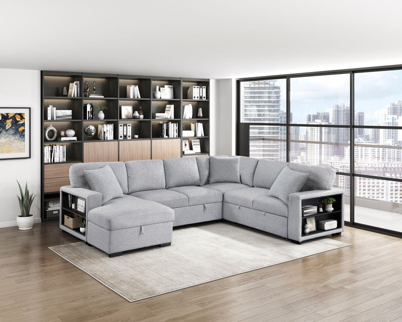 pompano-gray-4-sectional-with-left-chaise-pull-out-bed-hidden-storages-and-shelves-charging-ports-3
