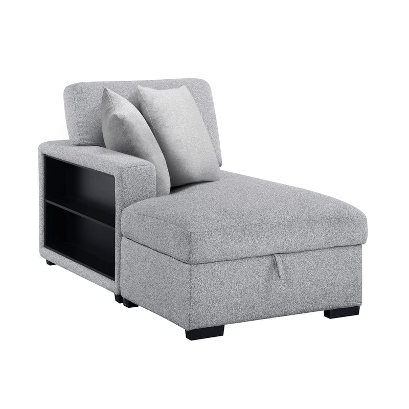 pompano-gray-4-sectional-with-left-chaise-pull-out-bed-hidden-storages-and-shelves-charging-ports-9