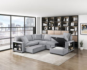 pompano-gray-4-sectional-with-right-chaise-pull-out-bed-hidden-storages-and-shelves-charging-ports-2