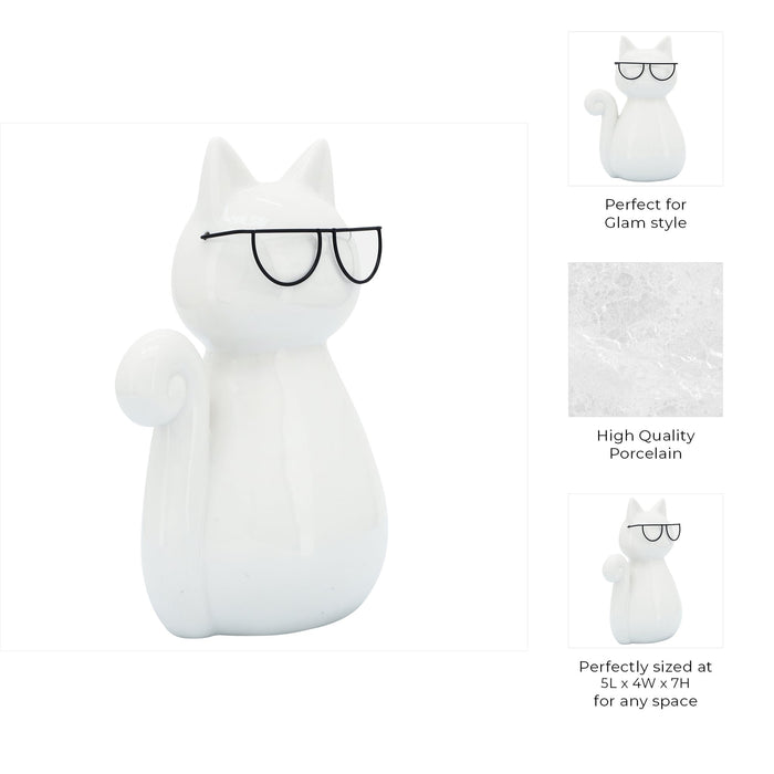 porcelain-7-h-cat-w-glasses-white-8