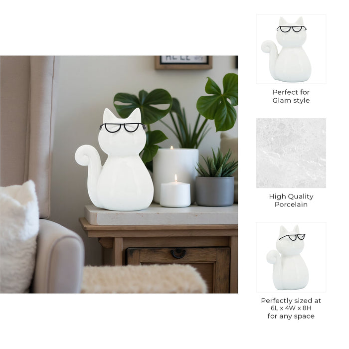 porcelain-8-h-cat-w-glasses-white-10