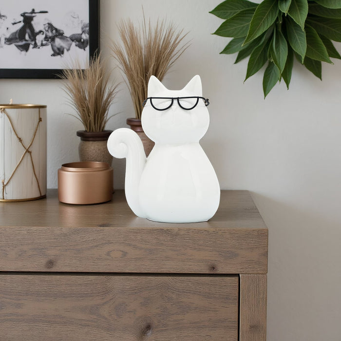 porcelain-8-h-cat-w-glasses-white-12
