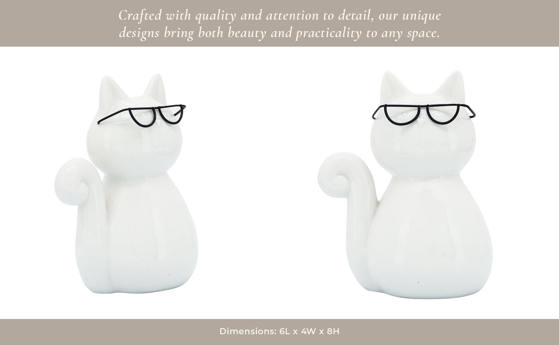 porcelain-8-h-cat-w-glasses-white-13