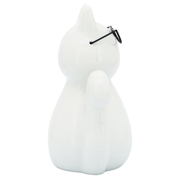 porcelain-8-h-cat-w-glasses-white-4