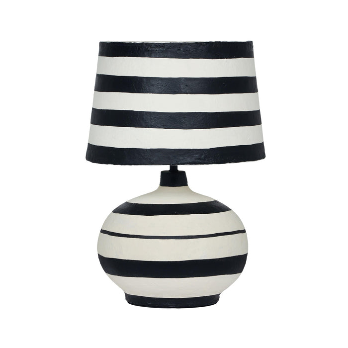 positano-black-striped-papier-mache-table-lamp-1