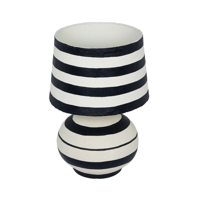 positano-black-striped-papier-mache-table-lamp-3