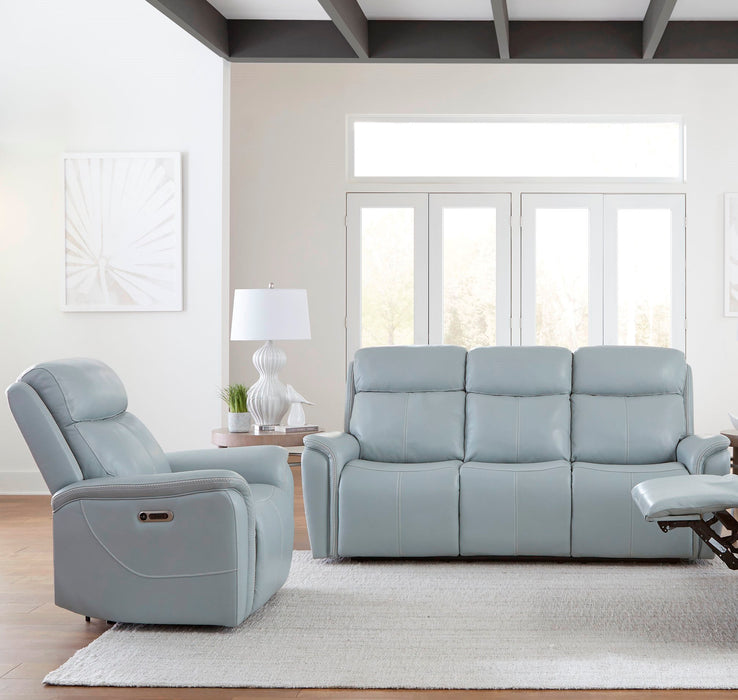 Parker Living Cascade - Seamist Grey Power Reclining Sofa and Recliner