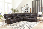 Parker Living Whitman - Verona Coffee - Powered By Freemotion 6 Piece Modular Power Reclining Sectional with Power Adjustable Headrests