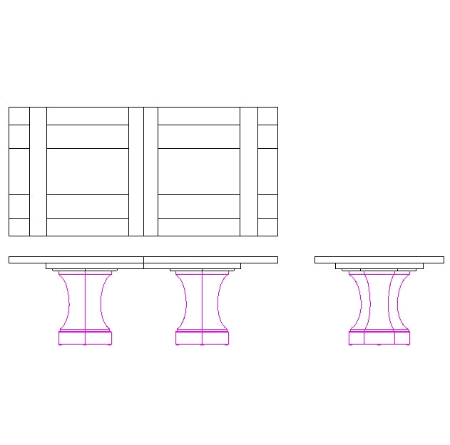 Santa Barbara Dining Table Base