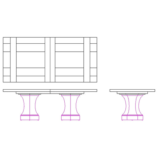 Santa Barbara Dining Table Base