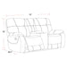 Parker Living Cooper - Shadow Brown Reclining Console Loveseat
