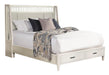 Parker House Americana Modern Bedroom Queen Shelter Bed with 2 Nightstands