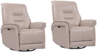 Parker Living Carnegie - Verona Linen - Powered By Freemotion Cordless Power Swivel Glider Recliner Two Pack