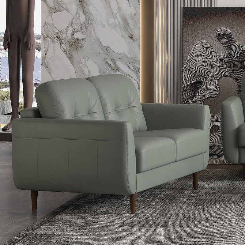 radwan-pesto-green-top-grain-leather-loveseat-1