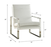 rafael-white-leatherette-stainless-steel-accent-chair-2