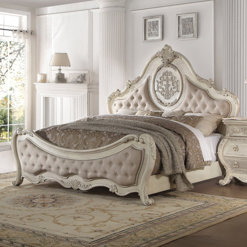 ragenardus-beige-linen-antique-white-queen-bed-1