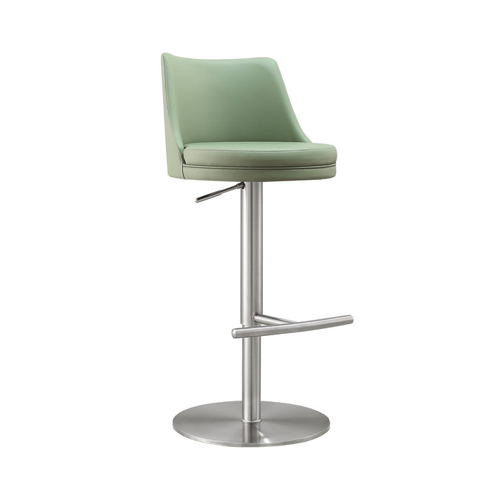 reagan-sea-foam-green-performance-vegan-leather-and-silver-adjustable-stool-1