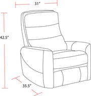 Parker Living Hercules - Haze Swivel Glider Recliner