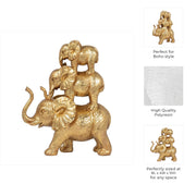 resin-10-stacked-raised-trunk-elephants-gold-9