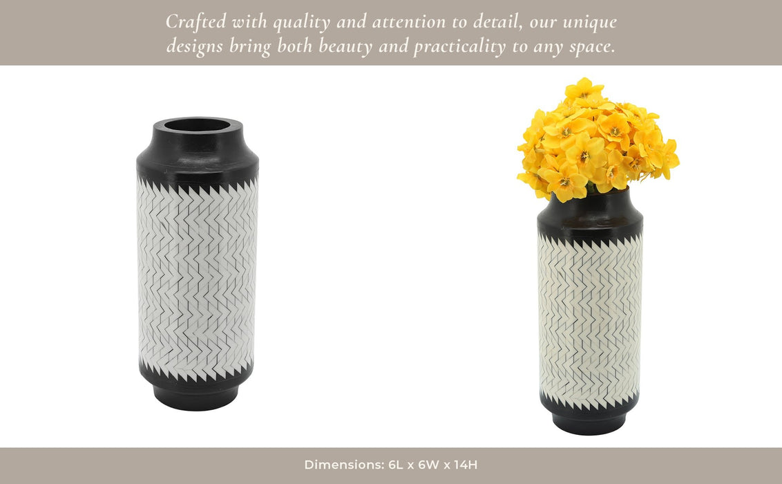 resin-14-h-chevron-vase-blk-white-13