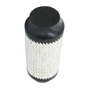 resin-14-h-chevron-vase-blk-white-4