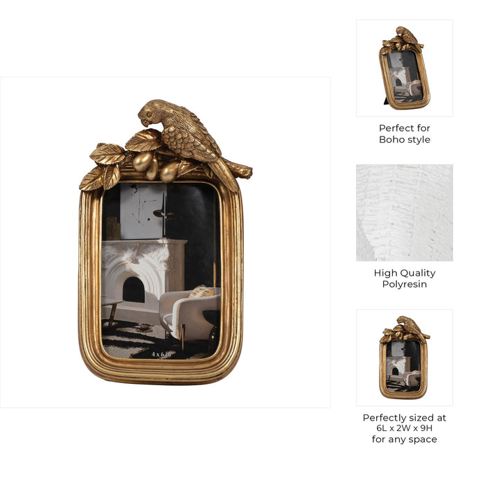 resin-4x6-bird-photo-frame-gold-7