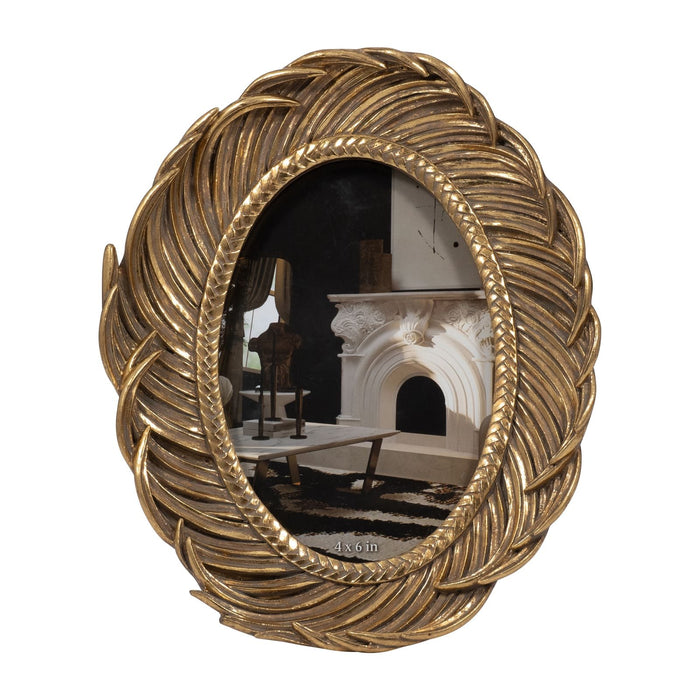 resin-4x6-feathers-around-photo-frame-gold-1