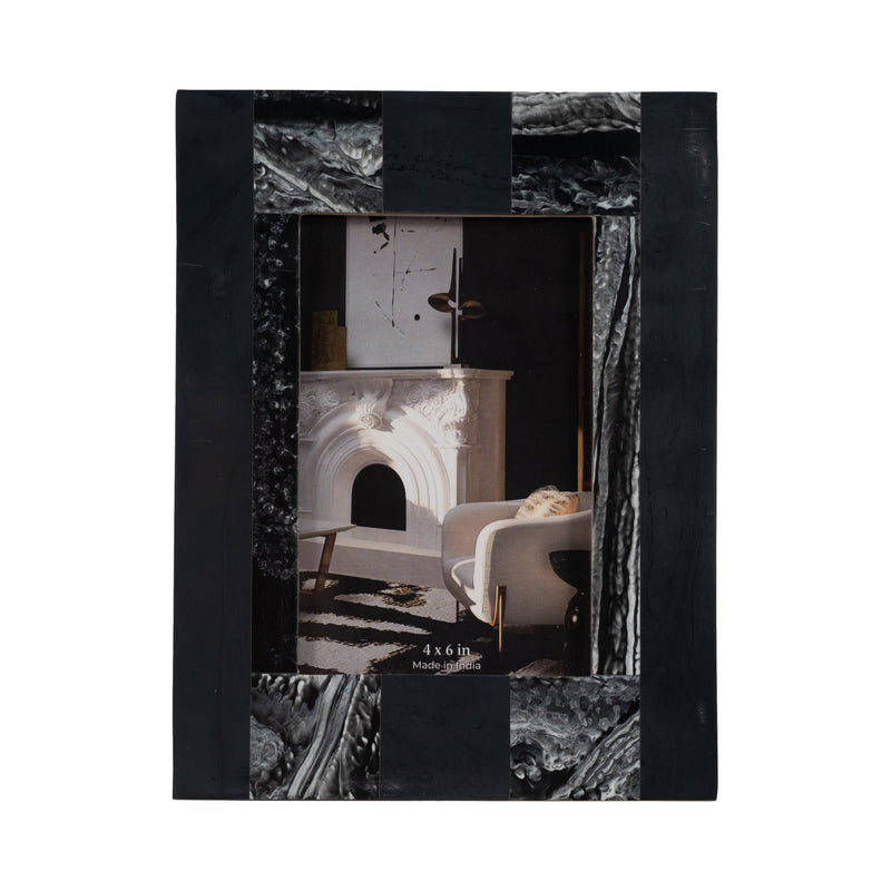 resin-4x6-marbled-photo-frame-black-1