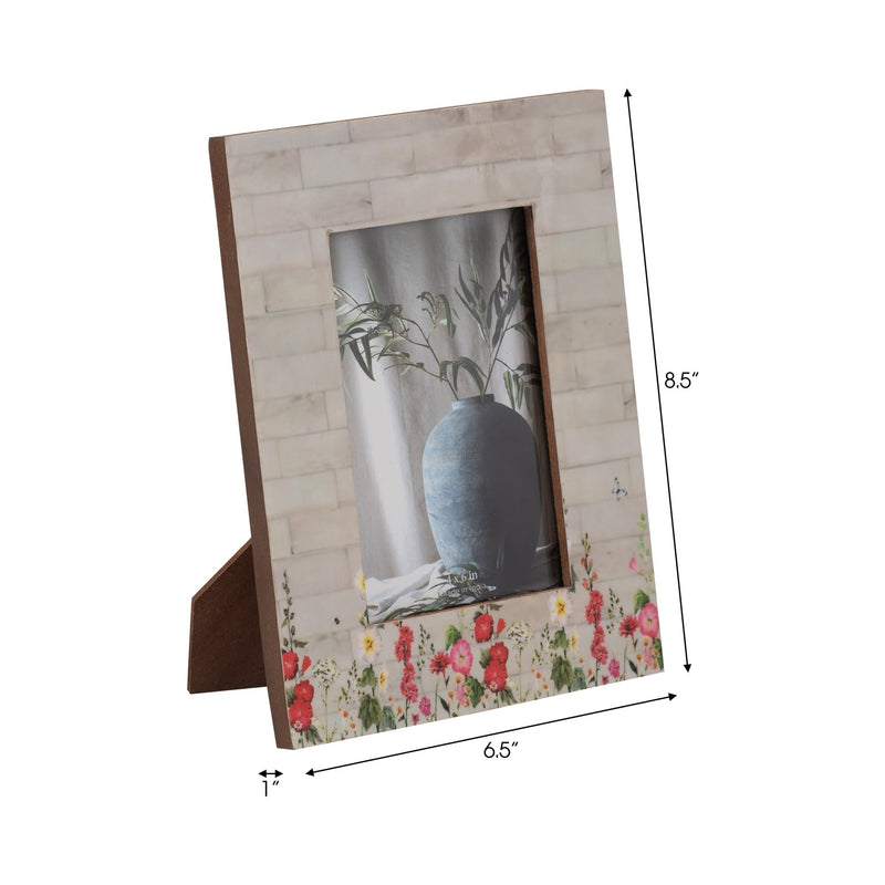 resin-4x6-pink-flower-field-photo-frame-multi-7