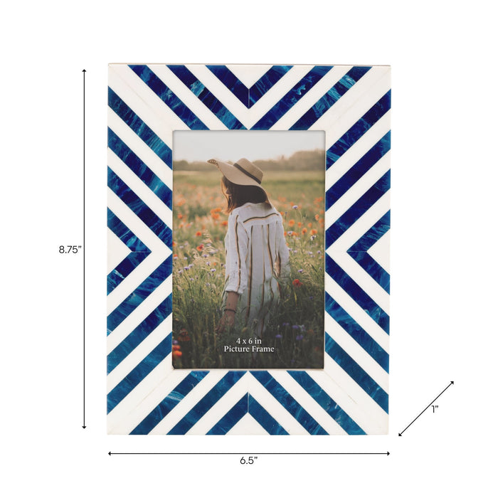 resin-4x6-striped-photo-frame-blue-7
