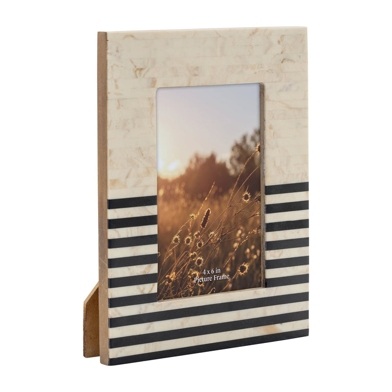 resin-4x6-white-w-black-stripes-photo-frame-2