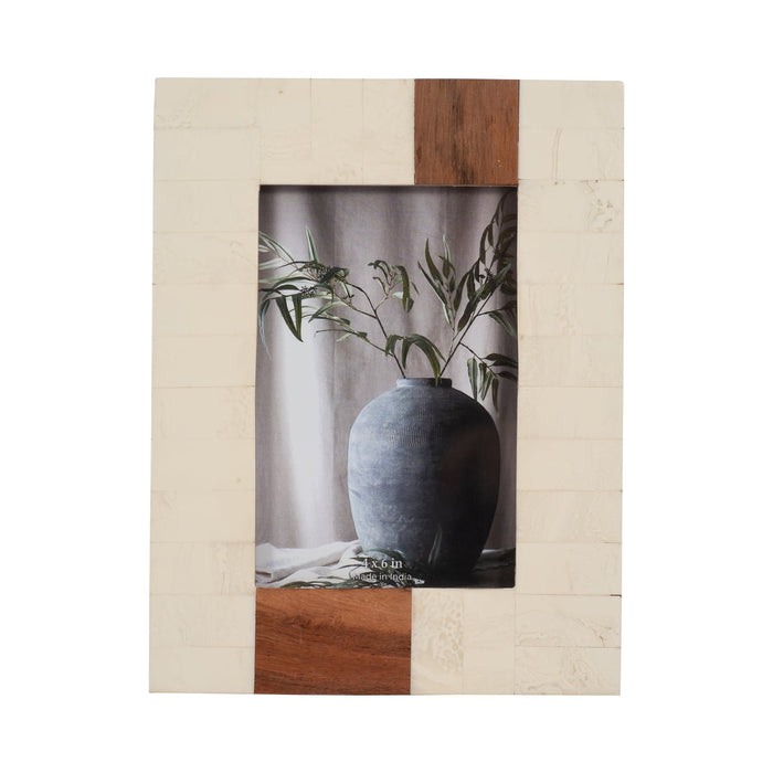 resin-4x6-wood-stripe-photo-frame-ivory-brown-1