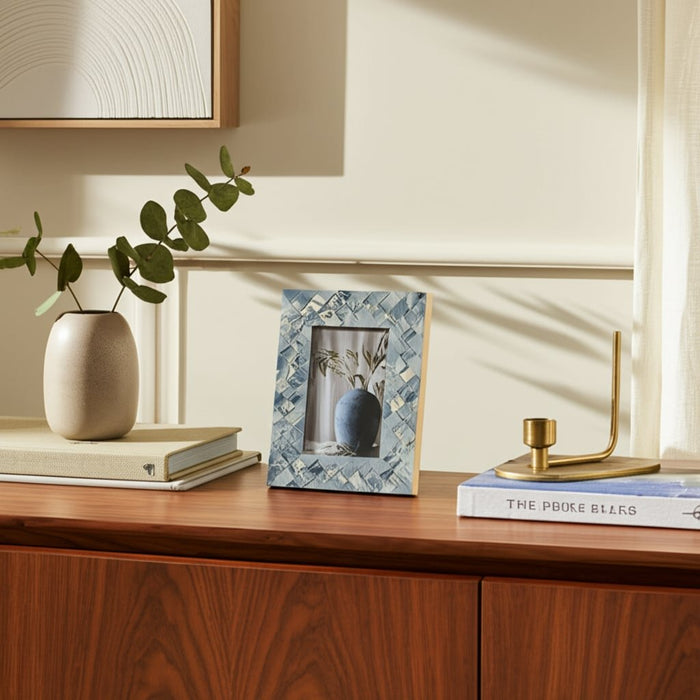 resin-4x6-woven-photo-frame-blue-ivory-10