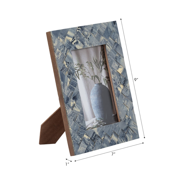 resin-4x6-woven-photo-frame-blue-ivory-7