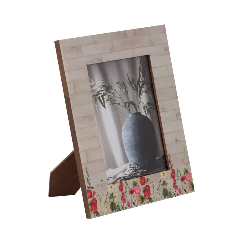 resin-5x7-pink-flower-field-photo-frame-multi-2