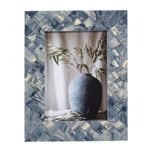 resin-5x7-woven-photo-frame-blue-ivory-1