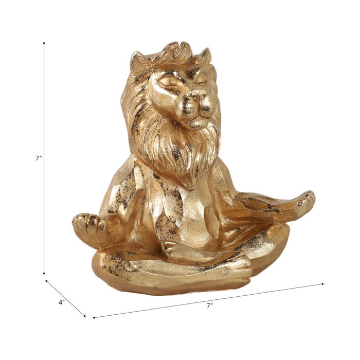 resin-7-yoga-lion-gold-8