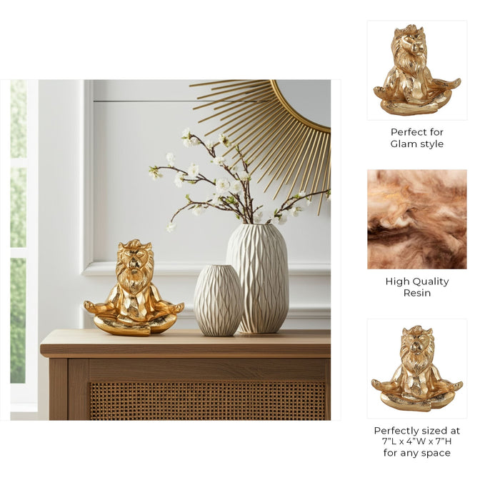 resin-7-yoga-lion-gold-9