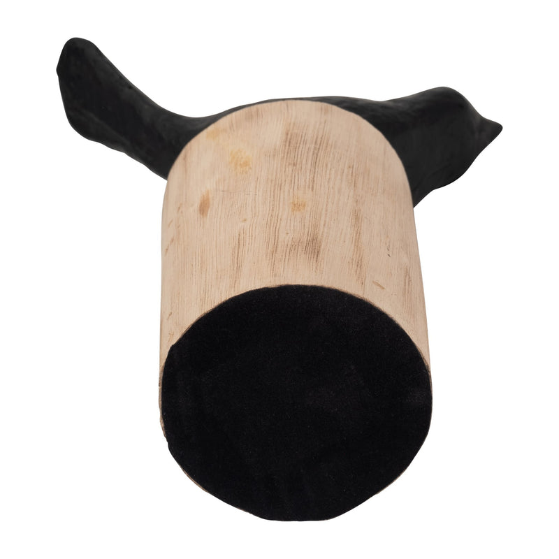 resin-9-bird-perched-on-log-black-brown-7