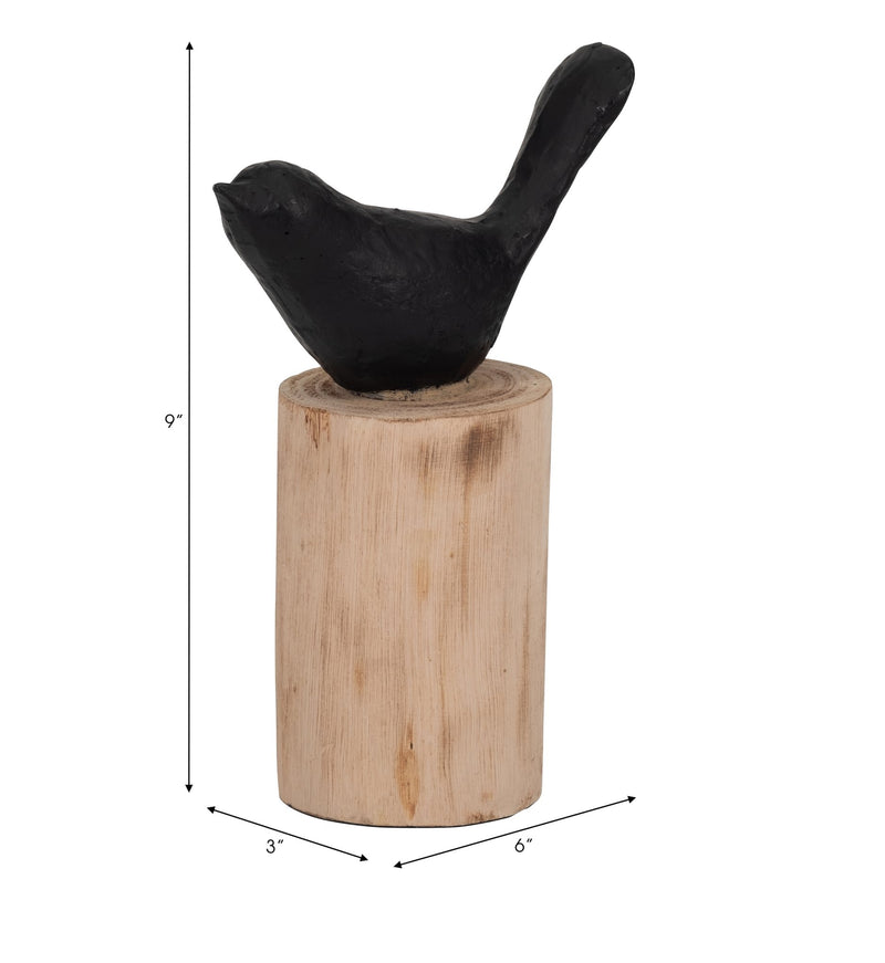 resin-9-bird-perched-on-log-black-brown-9