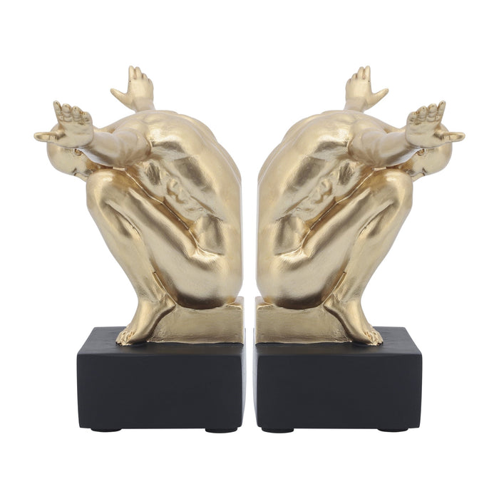 resin-s-2-6-h-man-sculpture-bookend-gold-1