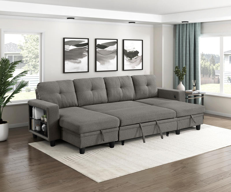 robinson-dark-brown-4-sectional-with-two-chaises-pull-out-bed-shelves-and-charging-ports-5