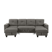 robinson-dark-brown-4-sectional-with-two-chaises-pull-out-bed-shelves-and-charging-ports-8