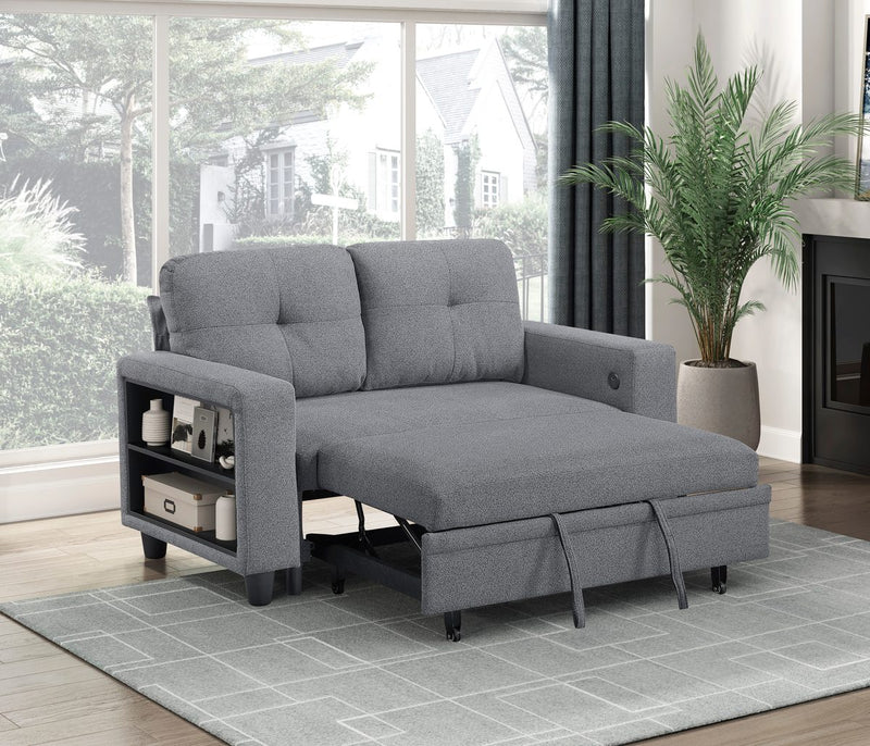 robinson-gray-2-love-seat-with-pull-out-bed-shelves-and-charging-ports-1