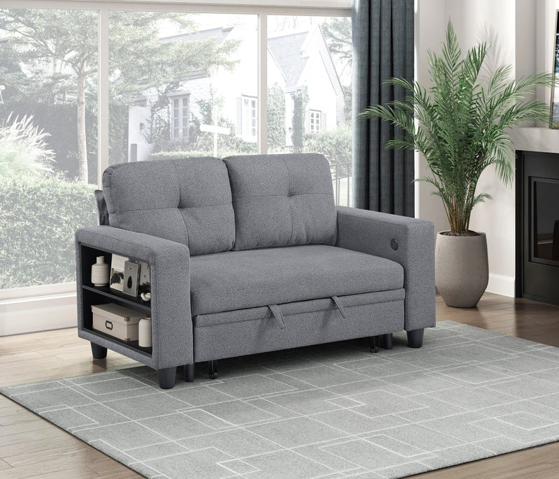 robinson-gray-2-love-seat-with-pull-out-bed-shelves-and-charging-ports-3